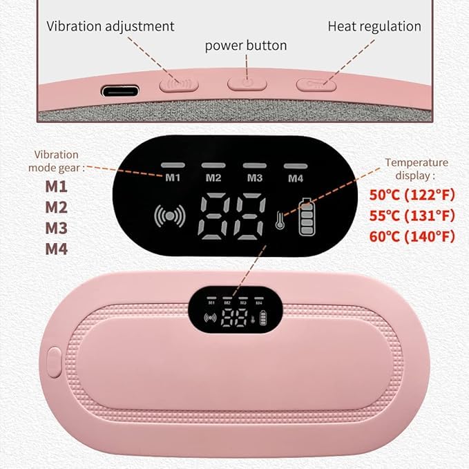 Period Cramp Relief Heating Pad Pain Device