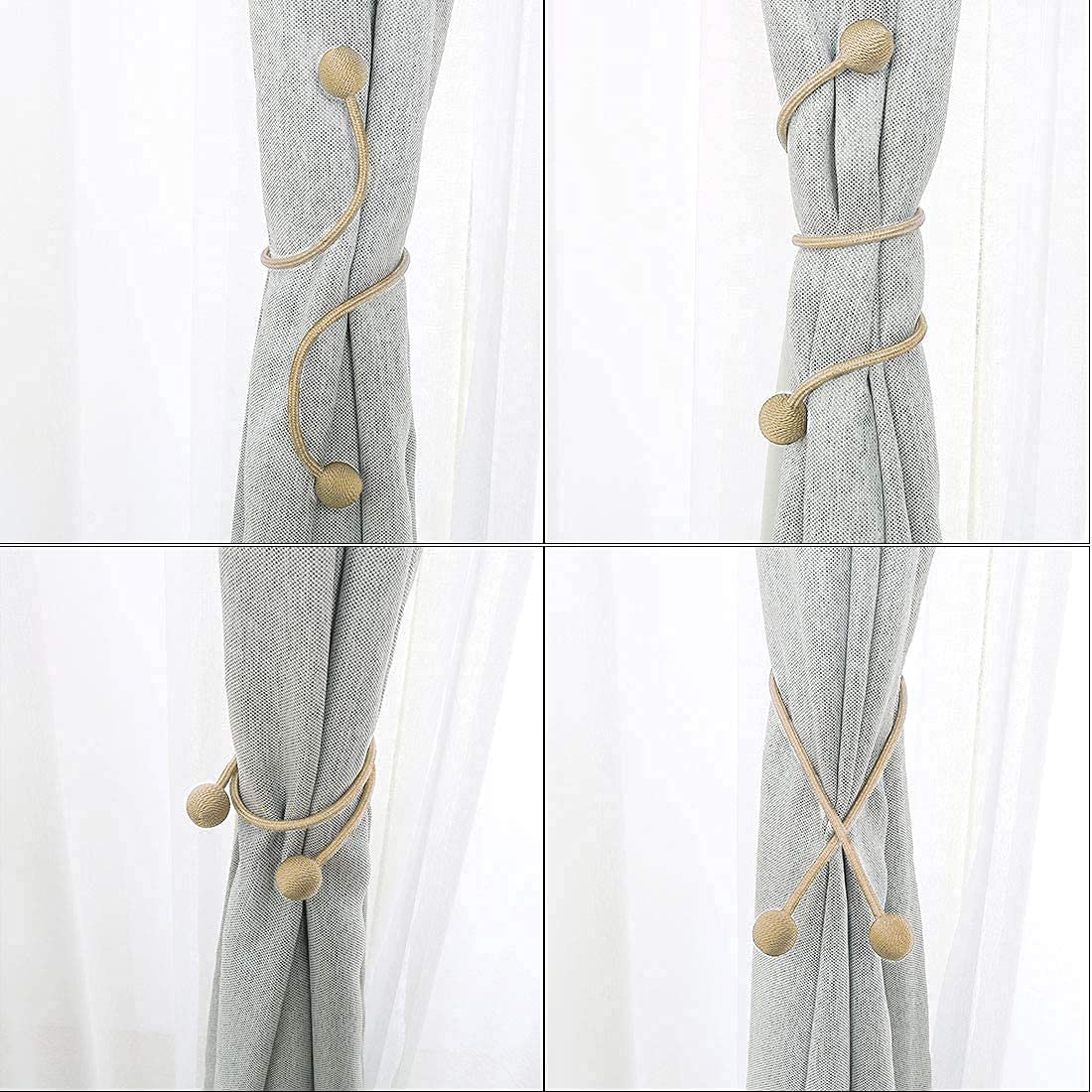 Round Curtain Buckle Gold