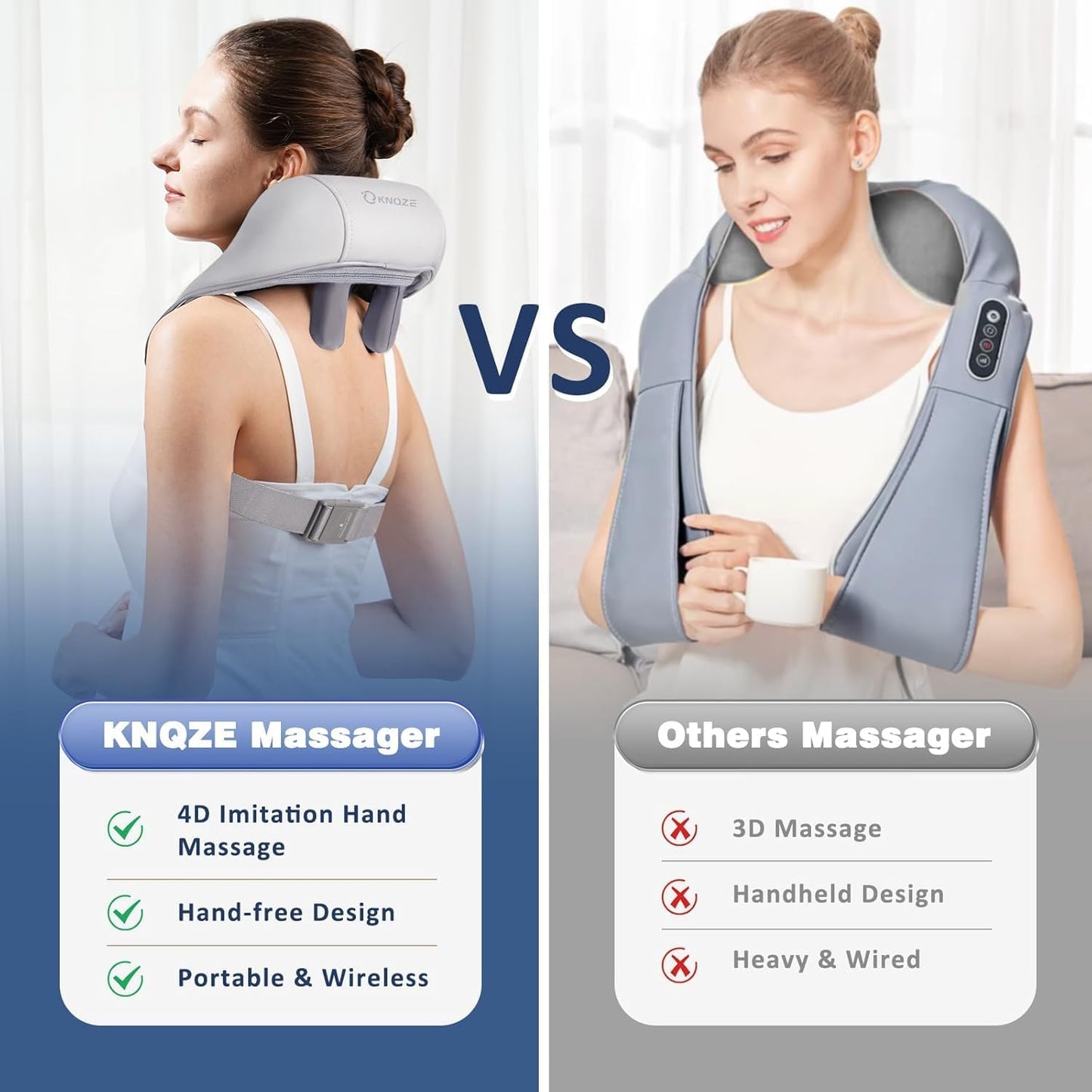 Wireless Heated Neck & Shoulder Massager