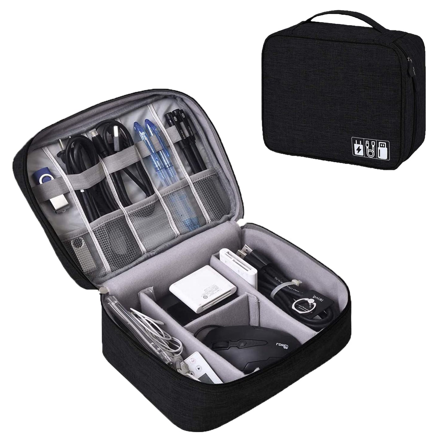 Single Layer Electronic Storage Bag (Black)