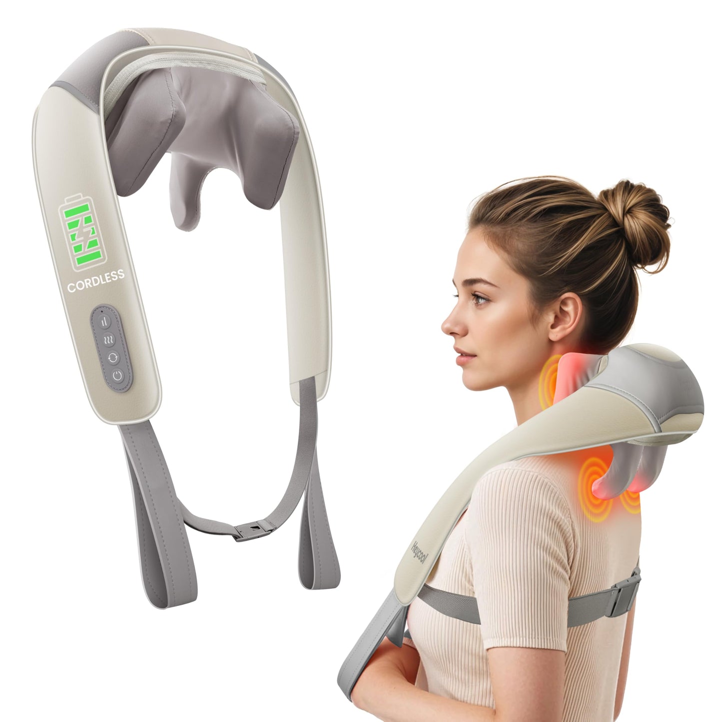 Wireless Heated Neck & Shoulder Massager