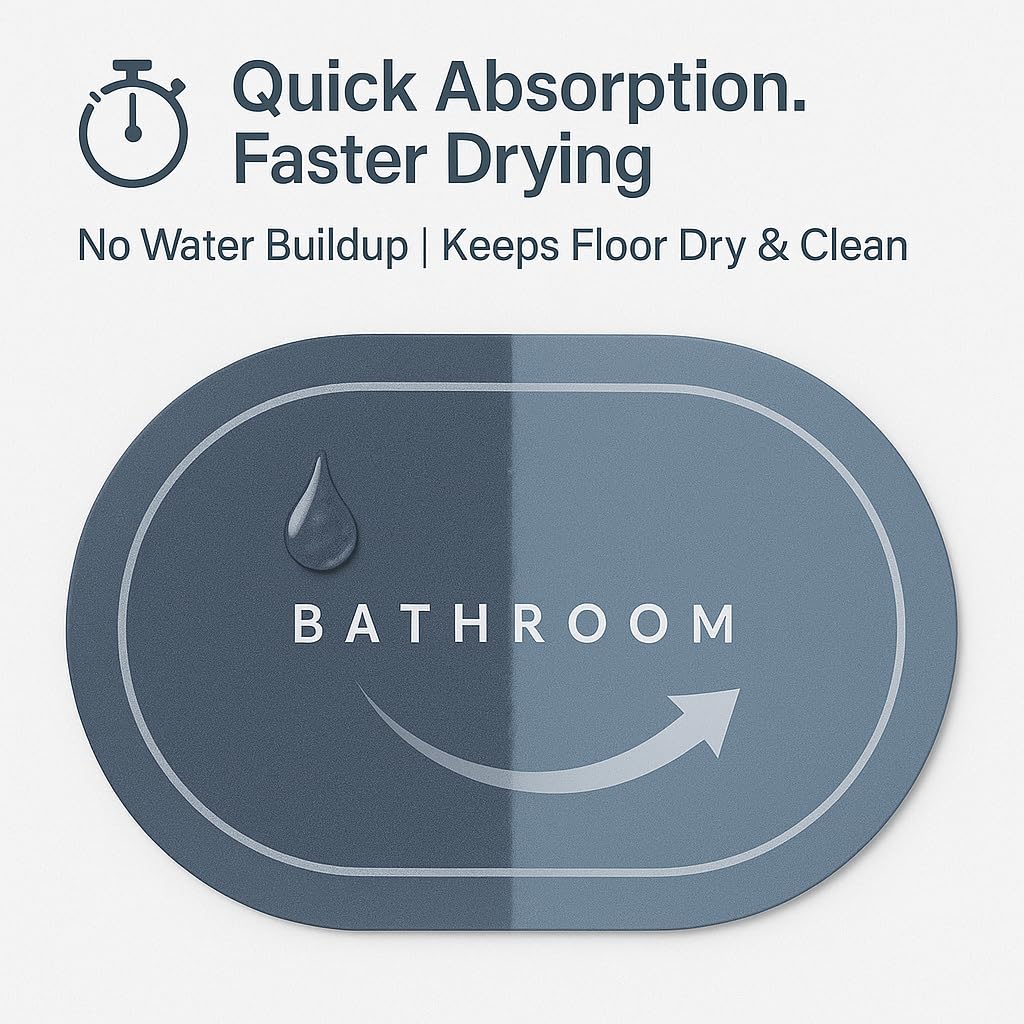 Super Absorbent Bath Floor Mat 1 GET 1 FREE