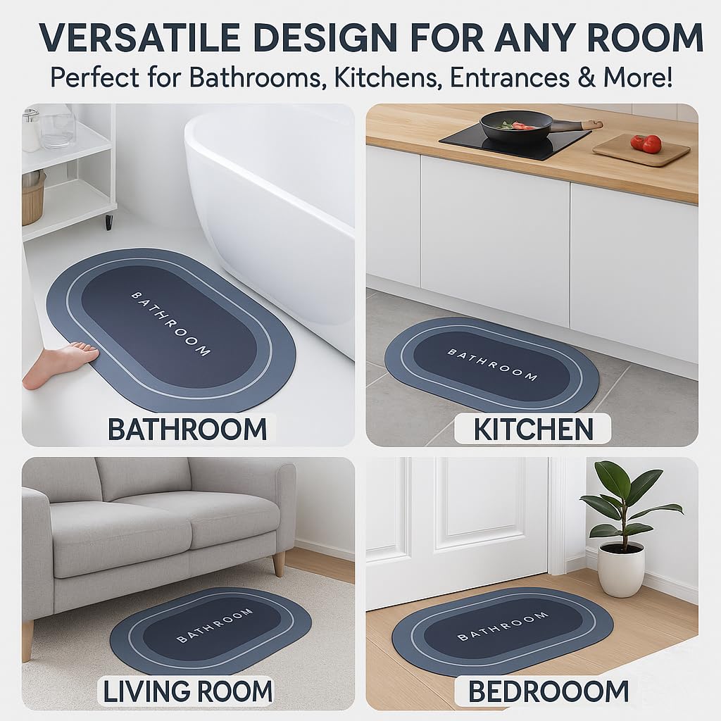 Super Absorbent Bath Floor Mat 1 GET 1 FREE