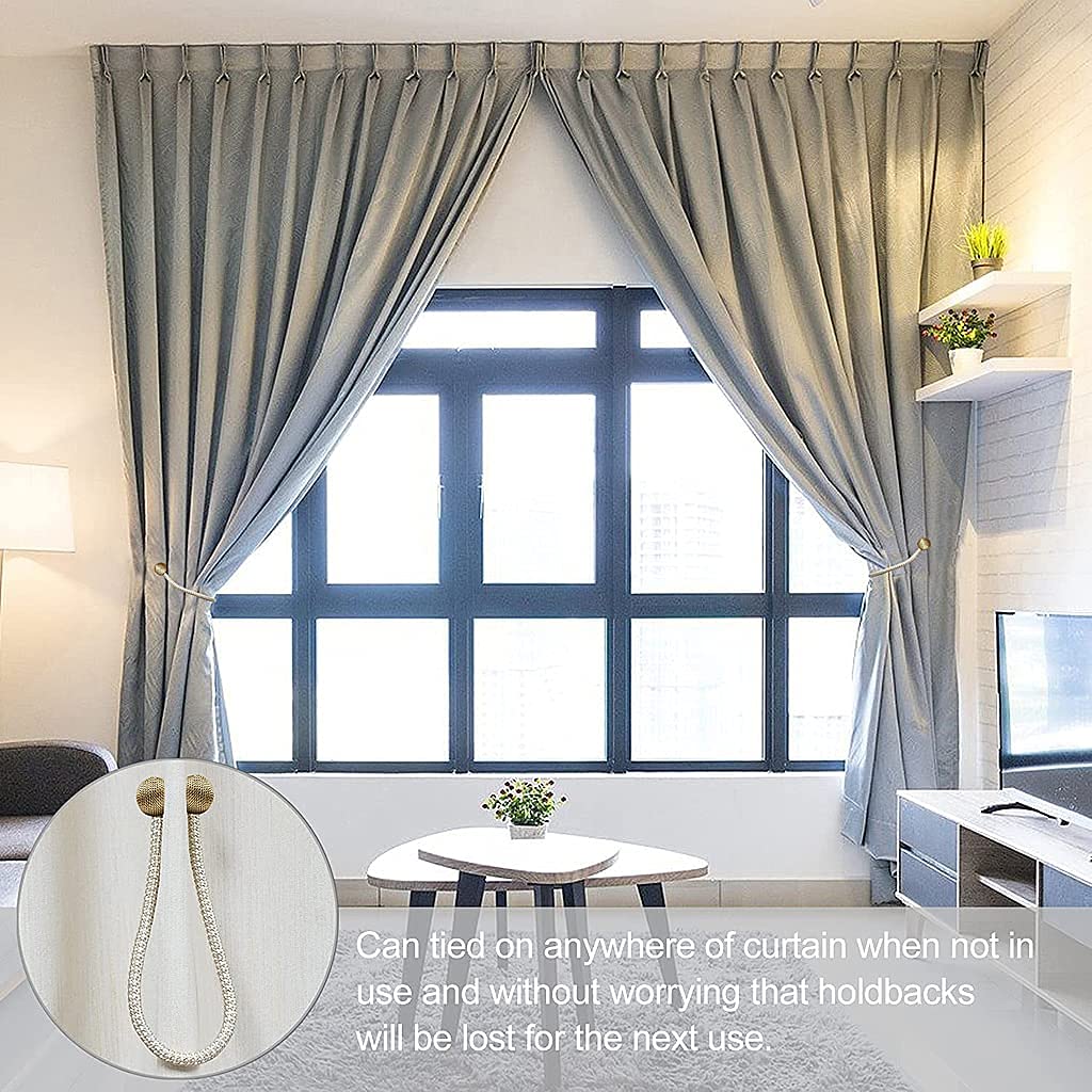 Round Curtain Buckle Gold